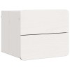 Éjjeli asztal fiókkal 2 pcs fehér 39 x 34 x 33 cm tömör fenyőfa