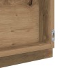 Tükör led -es lámpákkal artisan tölgy 90 x 8,5 x 37 cm faanyag