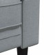 Kanapé szett 2 pcs világosszürke szövet Kanapé szett 2 pcs világosszürke szövet