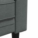 Kanapé szett 3 pcs sötétszürke szövet