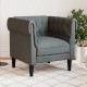 Chesterfield kanapé szék sötétszürke 78.5 x 74.5 x 74.5 cm