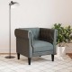 Chesterfield kanapé szék sötétszürke 78.5 x 74.5 x 74.5 cm