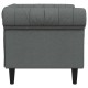 Chesterfield kanapé szék sötétszürke 78.5 x 74.5 x 74.5 cm