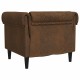 Chesterfield kanapé szék argyle barna 78.5 x 74.5 x 74.5 cm Chesterfield kanapé szék argyle barna 78.5 x 74.5 x 74.5 cm