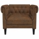 Chesterfield kanapé szék argyle barna 78.5 x 74.5 x 74.5 cm Chesterfield kanapé szék argyle barna 78.5 x 74.5 x 74.5 cm