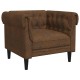 Chesterfield kanapé szék argyle barna 78.5 x 74.5 x 74.5 cm Chesterfield kanapé szék argyle barna 78.5 x 74.5 x 74.5 cm