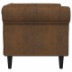 Chesterfield kanapé szék argyle barna 78.5 x 74.5 x 74.5 cm Chesterfield kanapé szék argyle barna 78.5 x 74.5 x 74.5 cm