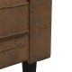 Chesterfield kanapé barna 182.5 x 74.5 x 74.5 cm műbőr velúr