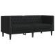 Chesterfield kanapé argyle fekete 174 x 74.5 x 70.5 cm műbőr