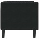 Chesterfield kanapé szék fekete 71 x 74.5 x 70.5 cm bársony