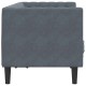 Chesterfield kanapé sötétszürke 174 x 74.5 x 70.5 cm bársony