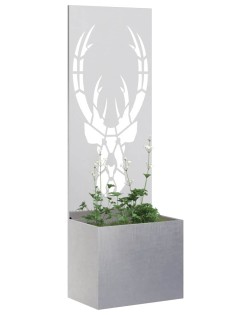 Kertvédő vászon állatnyomat ezüst 50 x 150 cm rozsdamentes acél