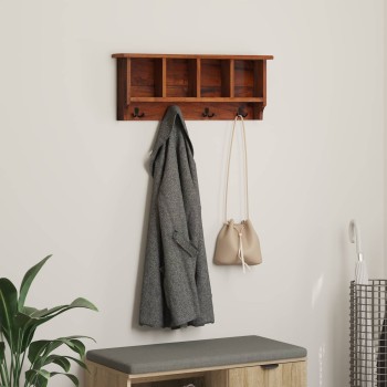 Fogas barna 70 x 11 x 27 cm tömör mahagóni fa