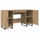 Asztal polcokkal kézműves tölgy 140 x 50 x 75 cm faanyag Asztal polcokkal kézműves tölgy 140 x 50 x 75 cm faanyag