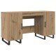 Asztal polcokkal kézműves tölgy 140 x 50 x 75 cm faanyag Asztal polcokkal kézműves tölgy 140 x 50 x 75 cm faanyag