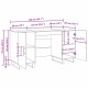 Asztal polcokkal kézműves tölgy 140 x 50 x 75 cm faanyag Asztal polcokkal kézműves tölgy 140 x 50 x 75 cm faanyag