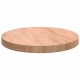 Asztallap egyéb világosbarna ø 30 x 2.5 cm masszív tölgyfa