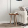 Asztallap világos barna ø 40 x 2,5 cm tömör tölgyfa