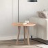 Asztallap egyéb világosbarna ø 60 x 2.5 cm masszív tölgyfa