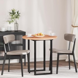 Asztallap egyéb világosbarna ø 70 x 2.5 cm masszív tölgyfa