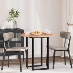 Asztallap egyéb világosbarna ø 80 x 2.5 cm masszív tölgyfa