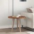 Asztallap egyéb sötétbarna ø 60 x 2.5 cm masszív tölgyfa