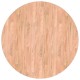 Asztallap egyéb világosbarna ø 80 x 4 cm masszív tölgyfa