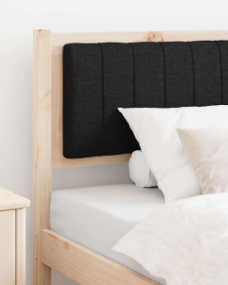 Kárpitozott fejtámla fejtámlával barna 90 cm tömör fenyőfa