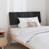 Kárpitozott fejtámla fekete 90 cm tömör fenyőfa
