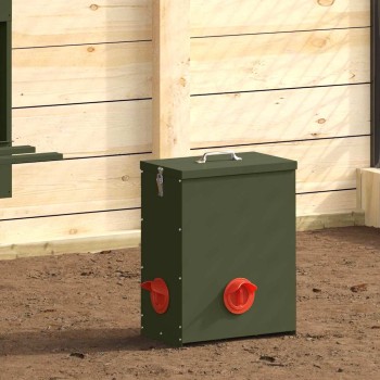 Csirke etető 2 pcs olajzöld 32,5 x 20,5 x 43 cm
