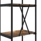 Könyvespolc füstölt tölgy 40 x 30 x 183 cm faanyag