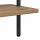 Könyvespolc kézműves tölgy 60 x 24 x 203 cm faanyag Könyvespolc kézműves tölgy 60 x 24 x 203 cm faanyag