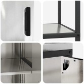 Konyhai tároló készlet hattem 2 pcs ezüst rozsdamentes acél