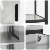 Konyhai tároló készlet hattem 2 pcs ezüst horganyzott acél