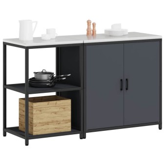 Konyhai tároló készlet hattem 2 pcs antracitszürke