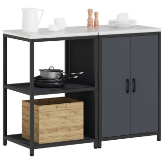 Konyhai tároló készlet hattem 2 pcs antracitszürke