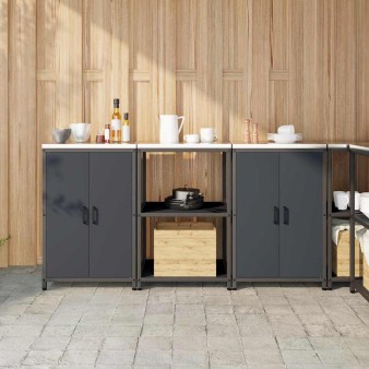 Konyhai tároló készlet hattem 3 pcs antracitszürke