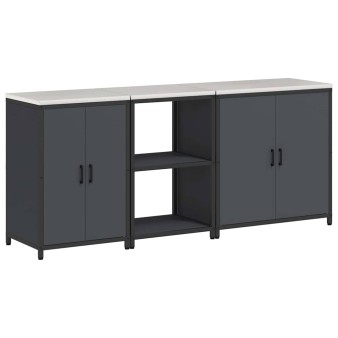 Konyhai tároló készlet hattem 3 pcs antracitszürke