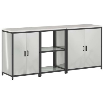 Konyhai tároló készlet hattem 3 pcs ezüst horganyzott acél
