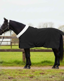 Ló takaró fekete 155 cm polár fleece