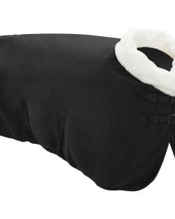 Ló takaró fekete 155 cm polár fleece
