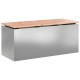 Kerti pad ezüst 100 x 40 x 43 cm horganyzott acél Kerti pad ezüst 100 x 40 x 43 cm horganyzott acél