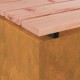 Kerti pad rozsdás 100 x 40 x 43 cm időjárásálló acél Kerti pad rozsdás 100 x 40 x 43 cm időjárásálló acél