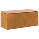 Kerti pad rozsdás 100 x 40 x 43 cm időjárásálló acél Kerti pad rozsdás 100 x 40 x 43 cm időjárásálló acél