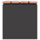 Kerti pad fekete 40 x 40 x 43 cm acél Kerti pad fekete 40 x 40 x 43 cm acél