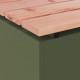 Kerti pad oliva zöld 40 x 40 x 43 cm acél Kerti pad oliva zöld 40 x 40 x 43 cm acél