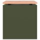Kerti pad oliva zöld 40 x 40 x 43 cm acél Kerti pad oliva zöld 40 x 40 x 43 cm acél