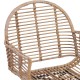 Étkezőszék 2 pcs természetes 57 x 54.5 x 85 cm rattan és vas