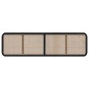 Fejtámla fejtámlával fekete 200 x 55 x 3 cm rattan