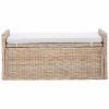 Tárolópad gendt természetes 110 x 40 x 50 cm rattan
